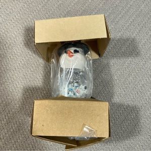 NIB McDonald's 101 Dalmatians Snowman Snow Globe Disney Vintage Christmas
